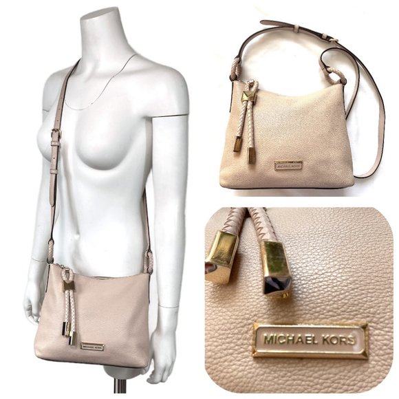 Michael Kors pebble leather tassel crossbody bag - Picture 1 of 16